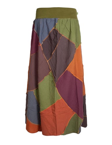 Vishes damen patchwork - damen, rock
